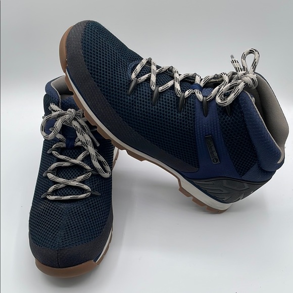 Timberland Euro Sprint Hiker Navy Blue High-Top Men’s Size 11.5 A1G98 Adventure - Picture 1 of 16